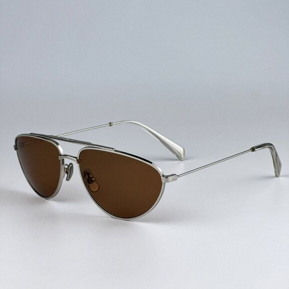 NEW Celine CL40077U 16J Palladium Roviex Pilot Unisex Sunglasses CL 40077U - Picture 5 of 12